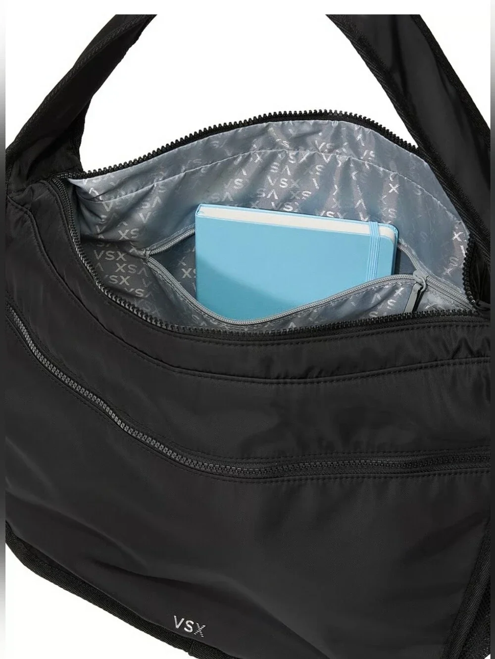 VSX Black Nylon Shoulder Messenger Bag for Women (Unisex)